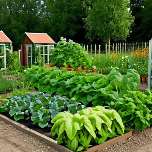 Home 4 Prompt 1: Natural Companion Planting in a Swedish Allotment Garden**